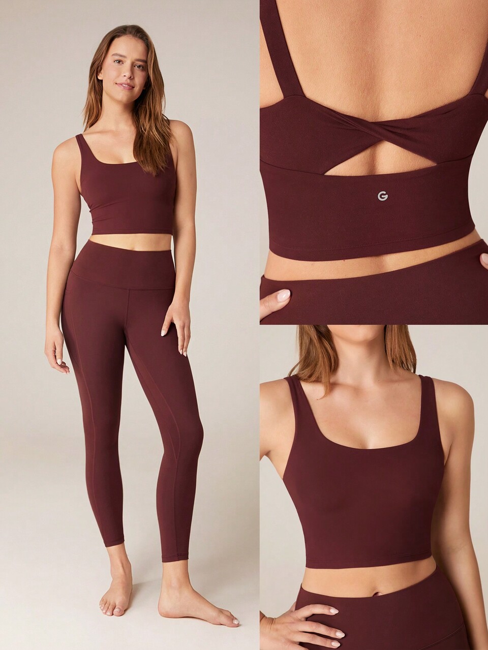 FeatherFit™ Twist Back Longline Sports Bra