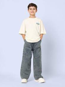 SUMWON 夏日海滩风棉质 T 恤棕榈树工作室图案 T 恤加州系列青年舒适休闲街头服饰现代都市设计