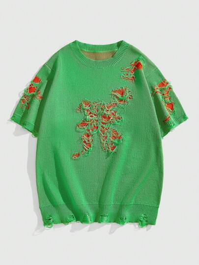 Street Life Camiseta de manga corta casual para hombres, primavera/verano