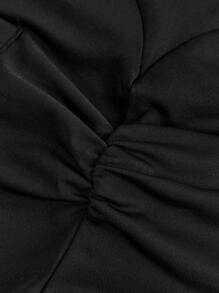 Slaydiva Women's Casual Basic Outdoor Sports Yoga V-Shape Waistband Back Pocket Flared Pants - Black - View 4