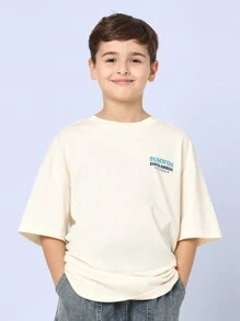 SUMWON 夏日海滩风棉质 T 恤棕榈树工作室图案 T 恤加州系列青年舒适休闲街头服饰现代都市设计