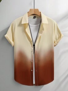 Manfinity Homme 短袖衬衫，休闲时尚，适合日常穿着