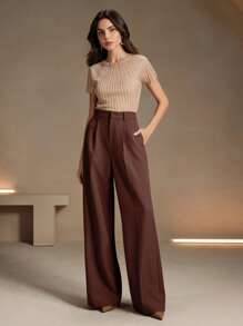 Anewsta 新年时尚灯芯绒女式办公室西装裤