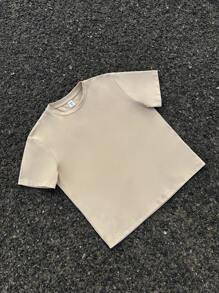 SHEIN Tween Boy Loose Fit Graphic Print Crew Neck T-Shirt