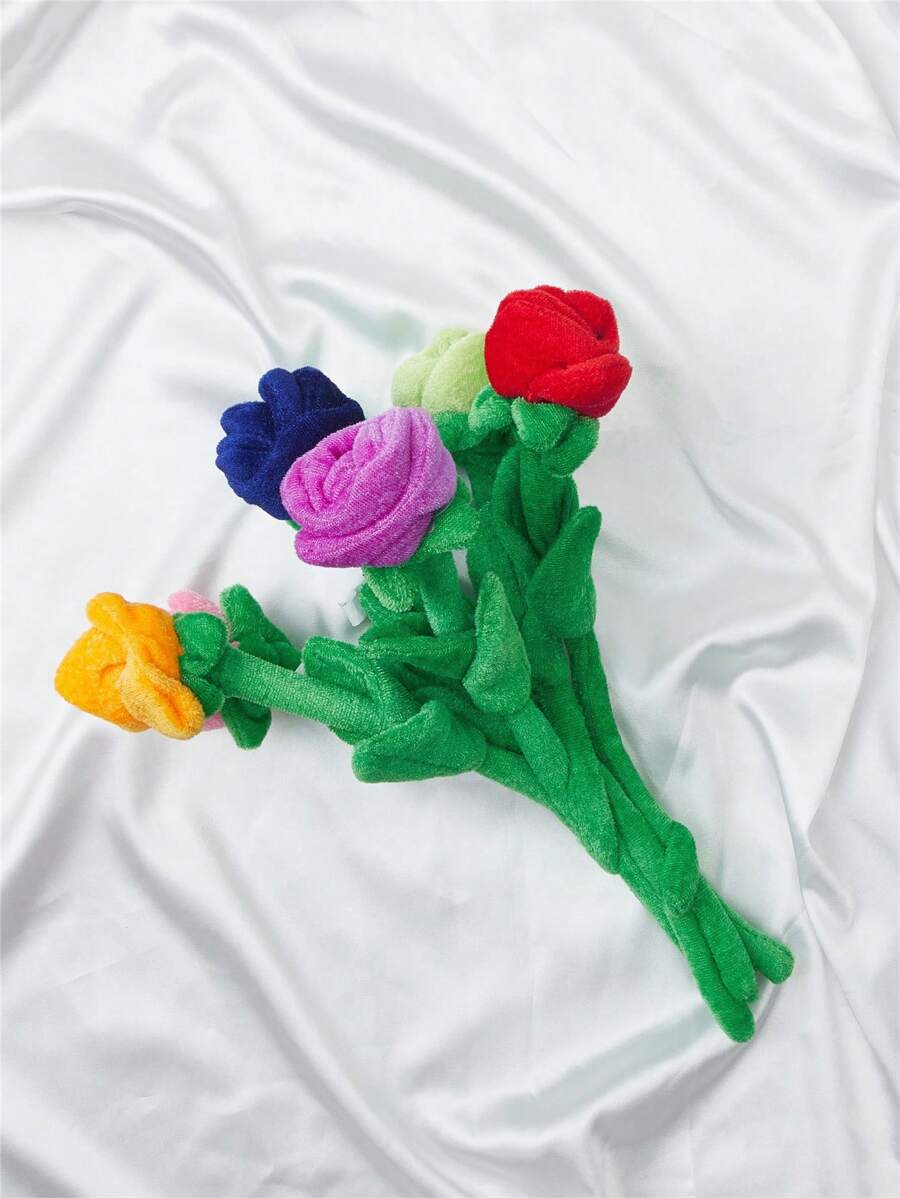 PETSIN 1/2pcs Random Color Valentine Rose Photography Props, DIY