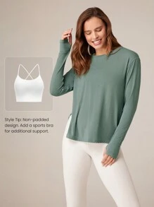 GLOWMODE Modal Make Moves Thư giãn thể thao Tee hàng ngày Áo sơ mi nén mùa hè thông thường - Kale Krush - Xem 6