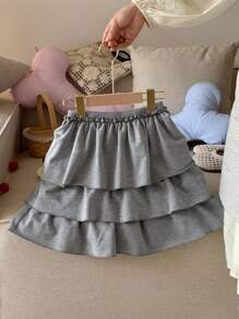 DAZY Tween Girl Autumn Skirt,Back To School Clothes - Grey - View 1