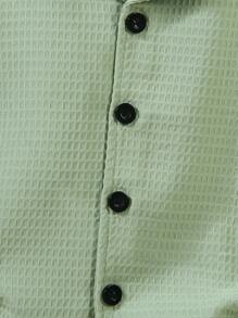 SHEIN 2 sztuki/zestaw dla chłopców, prosty krótki rękaw, top i spodenki, swobodny, prosty, modny strój na co dzień