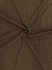 Sweetra Women Elegant Solid Color Ribbed Mermaid Hem Halter Neck Slim Long Dress, Summer Maxi Women Outfit