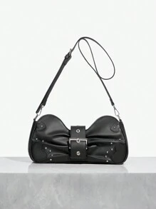 SHEIN BAE Women's Casual Simple Fashion Shoulder Bag For Daily Use - Black - View 8