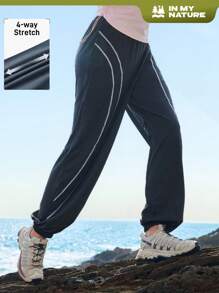 In My Nature In My Nature Damen Linie Patchwork Lässig Outdoor Trainingshose, Jogginghose