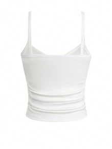 Flirla 2pcs Plus Size Casual Grey Flared Pants And Tank Top Set - Multicolor - View 2