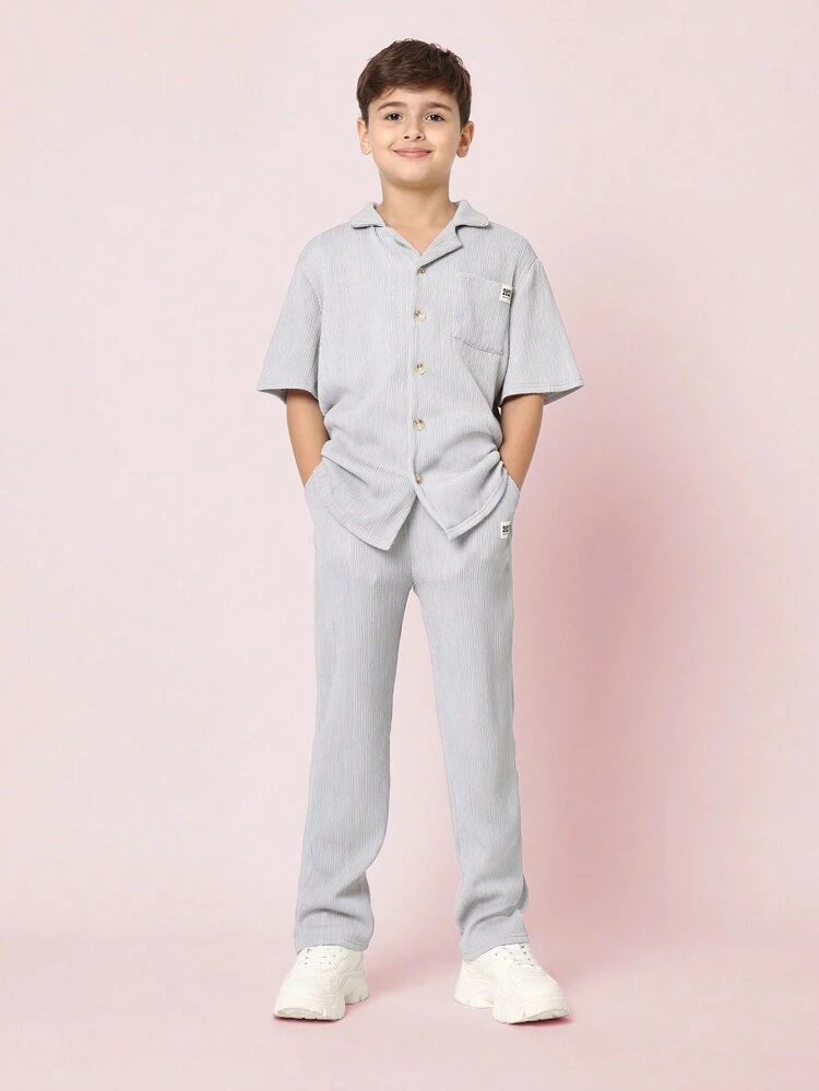 Pajama Shirt And Trousers Co-Ord