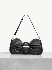 SHEIN BAE Women's Casual Simple Fashion Shoulder Bag For Daily Use - Black - View 2
