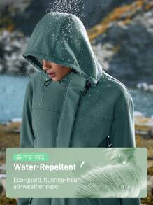 In My Nature Damen einfarbige Windjacke mit Frontreißverschluss, Langarm und Tasche für den Outdoor-Bereich