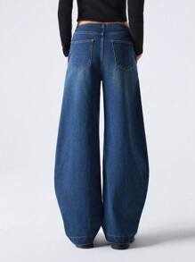 LYSMO Jeans de mezclilla casuales para mujer, minimalistas y de moda para uso diario