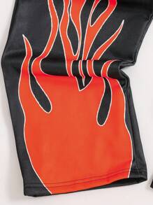 SHEIN 青少年男孩休闲舒适长袖连帽衫和裤子套装 - 彩色 - 查看 5