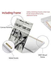 SHEIN 1pc Art, Nghệ thuật treo tường đen trắng, Bản in báo in tin tức, Trang trí xe đẩy quầy bar cổ điển, Nghệ thuật thẩm mỹ nữ tính, Bản in phụ nữ, Quà tặng cho cô ấy - Nhiều màu - Xem 12