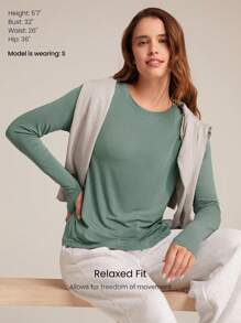 GLOWMODE Modal Make Moves Thư giãn thể thao Tee hàng ngày Áo sơ mi nén mùa hè thông thường - Kale Krush - Xem 4