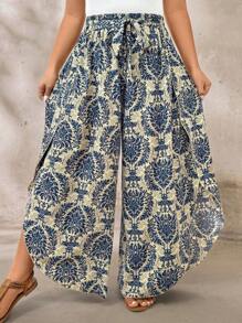 SHEIN LUNE Plus Size Kobiety Kwiatowy Nadruk Elastyczna Talia Wiązany Na Dole Asymetryczny Dolnik Długie Spodnie Stroje Wakacyjne Kobieta Plus Size Kobiety Ubrania Festiwal Boho Ubrania Vintage Nadruk Asymetryczny Dolnik Spodnie Festiwal Boho Plus Size Letnie Stroje Dla Kobiet Spodnie Kobiety Mosta Plus Size Letnie Stroje Dla Kobiet Stroje Wakacyjne Kobieta Festiwal Letnie Stroje Dla Kobiet Stroje Wakacyjne Kobieta Pantalones