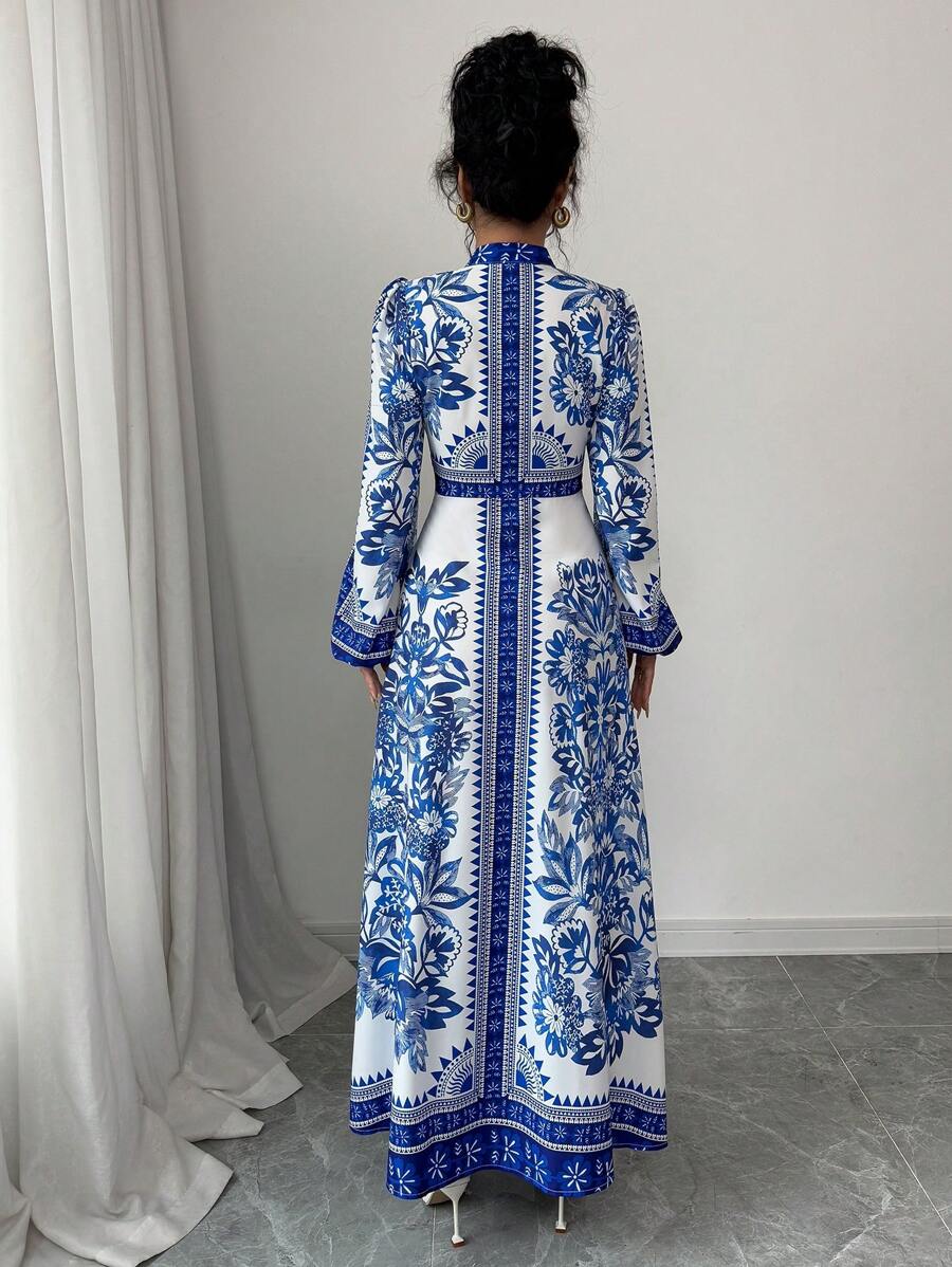 Elenzga 2pcs/Set Women Summer Casual Middle Eastern Style Maxi V-Neck Capelet Set | ChicGrl