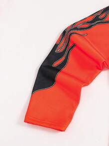 SHEIN 青少年男孩休闲舒适长袖连帽衫和裤子套装 - 彩色 - 查看 4