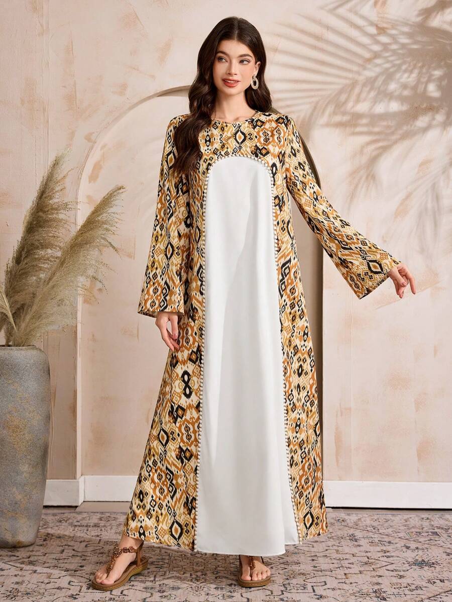 Al Najma Women's Turkish Style & Arabic Traditional Maxi Dress, Kaftan & Jalabiya