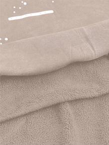 NEON BLANC Men's Street Style Knitted Salt Distressed Rhinestones Long Sleeve Hoodie, For Fall Winter - Camel - View 8