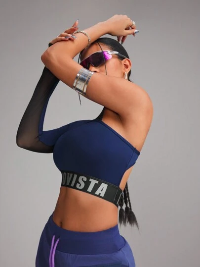 Innovista Woman Activewear Asymmetrical Cropped- Long Sleeve Sports Sweatshirts, T-Shirt Hollow Out Breathable Gym Top, High Elastic & Dry Fit Workout Outfits, Moister-Wicking, Fitness Top, Edgy & Unique Stylish Tracksuit, Cycle, Bike, Running, Cardio, Strength, Pilates, Yoga, Outdoor, Hike, Camping, Trail, Volleyball, Going Out, Athleisure, Music Festival, Party, Blue, Autumn, Valentine, Starter Sportswear Fall Outfits For Women Cool Light Blue