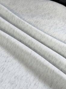 INAWLY Áo nỉ có mũ tay raglan in chữ rộng rãi thoải mái dành cho nữ vào mùa thu, tốt nghiệp, giáo viên nữ, áo chui đầu trở lại trường vào mùa thu - Nhiều màu - Xem 4