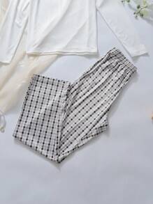 2 Pieces Set Milk Silk Printed Long Sleeve Top And Long Pants, Comfortable Pajamas For Teen Boys - Multicolor - View 5