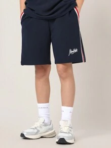 Bộ đồ thể thao hai mảnh SUMWON dành cho thanh thiếu niên, phong cách đường phố hiện đại, trang phục tập luyện thể thao kiểu sinh viên, trang phục năng động, trang phục thường ngày thoải mái cho trường học và các hoạt động cuối tuần, kỳ nghỉ. - màu đen - Xem 4