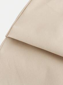 SHEIN Leap Crew Tween Girls' Loose Casual Cargo Wide Leg Pants - Apricot - View 5