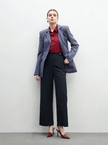 CUCCOO BIZCHIC 勃艮第红色系带尖头高跟鞋，优雅适合工作、约会、聚会、婚礼、度假情人节 - 酒紅色 - 查看 10