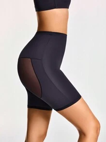 SHAPORA Định hình cơ thể định hình eo cao giữa đùi Shapewear quần lót định hình mông nâng bụng-Kiểm soát eo đùi - màu đen - Xem 4