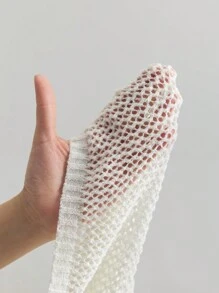 Ontre Robe longue sans manches transparente de couleur unie 2025 pour femmes, style minimaliste décontracté, tenue de villégiature, robe en tricot ajourée, convient pour les vacances dans les îles