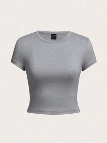 SHEIN EZwear 4 件套女士休闲圆领短袖修身 T 恤，适合夏季 - 彩色 - 查看 6