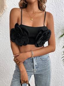 Camiseta de tirantes informal de unicolor simple, para uso diario