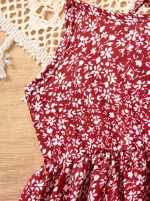 SHEIN Cute Casual Babygirl Strap Dress, Suitable For Weddings, Parties