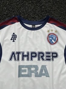 Manfinity VCAY Men's Solid Color Patchwork Round Neck Sleeveless Letter Print Casual Tank Top - Multicolor - View 3