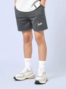 SUMWON Classic Sleeveless Tank Set Two-Piece Outfit Casual Sport Streetwear Summer Athletic New York Logo Print Regular Fit Everyday Youth Exercise Set