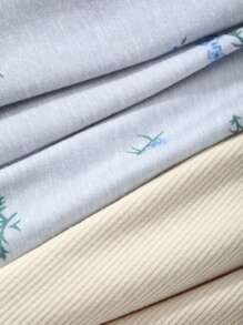 DAZY Knitted Top & Loose Ditsy Floral Pajama Pants 2 Pieces Sleep Set - Apricot - View 7