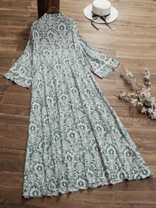 Lacomfia 大码休闲阿拉伯风格服装，极简主义时尚，适合日常穿着 - 彩色 - 查看 2