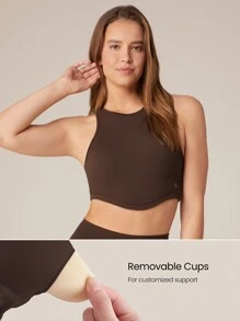 GLOWMODE FeatherFit™ Curve Hem Bra Tank Top Low Impact Yoga Daily