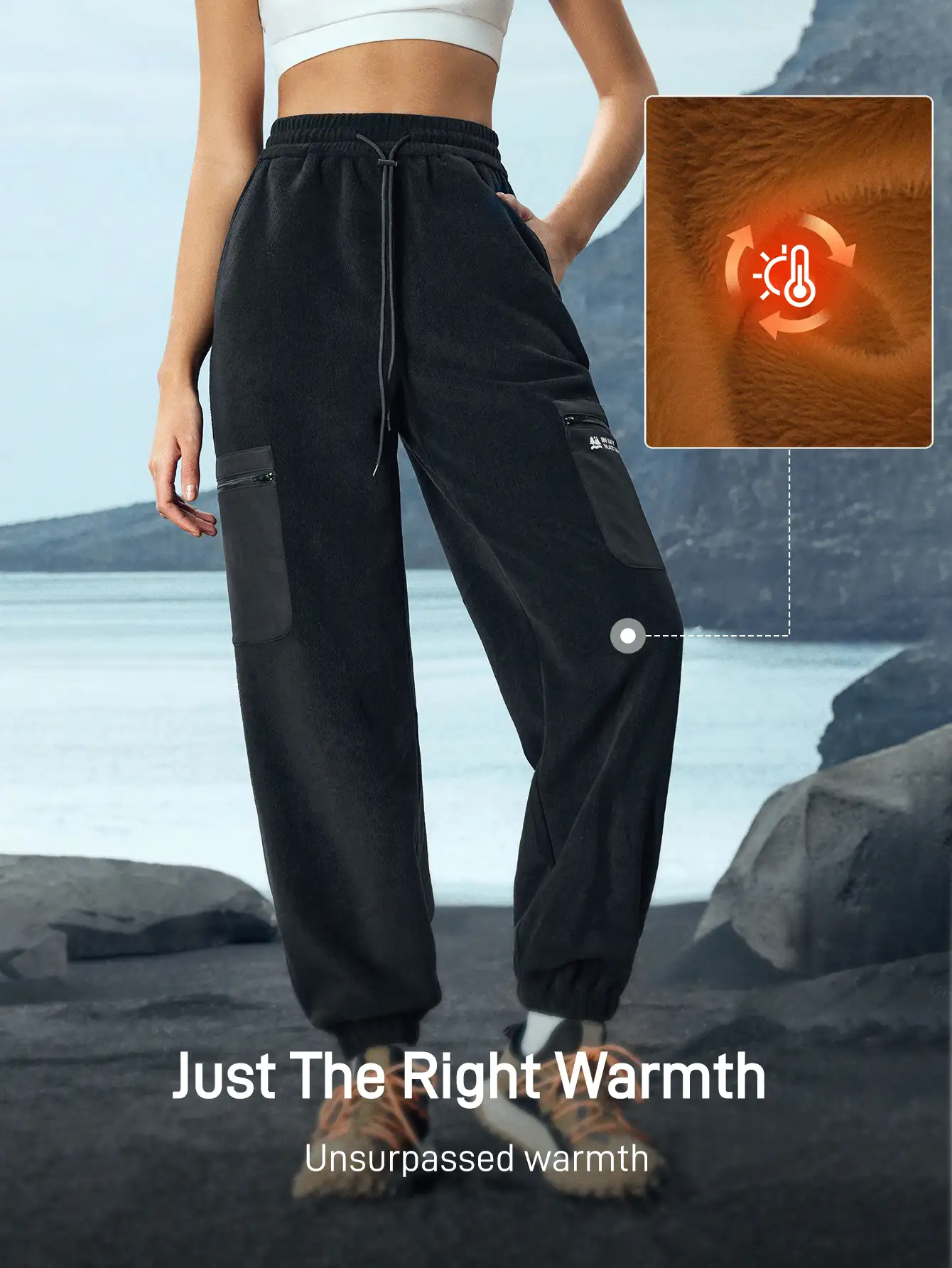 In My Nature Women Casual Versatile Drawstring Waist Outdoor Sweatpants