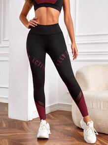 SHEIN Cheerettes Women High Waist Slim Fit Casual Sports Leggings, Daily Wear Yoga Pants