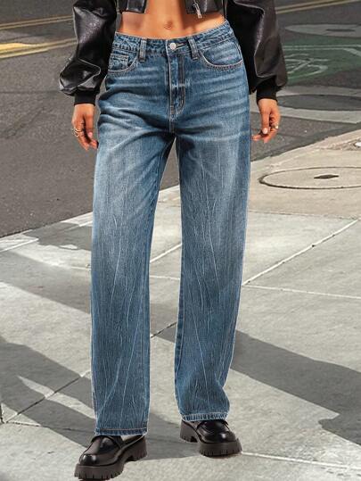 Forever 21 Fall&Winter Women's Pockets Loose Wide Leg/Summer Women Outfitformal Women Dresses/Business Casual Women/Essentials /Christmas Outfits/ Low Rise/Cold Weather Clothes/Thanksgiving Jeans/Holiday /Elegant / Christmas Jeans Pants/New Years Pants/Jeans Pants/ Christmas Outfits/ New Years Jeans/ Low Rise Baggy Jeans/Simple/Basic/Fitted/ Button Front Pocket /Daily Wear/Casual Jeans