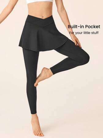 SHEIN Sports 女士休闲时尚日常运动紧身裤