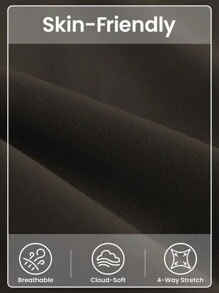 SHEIN Sports Women's Casual Stylish Daily Wear Sports Leggings - Black - View 8