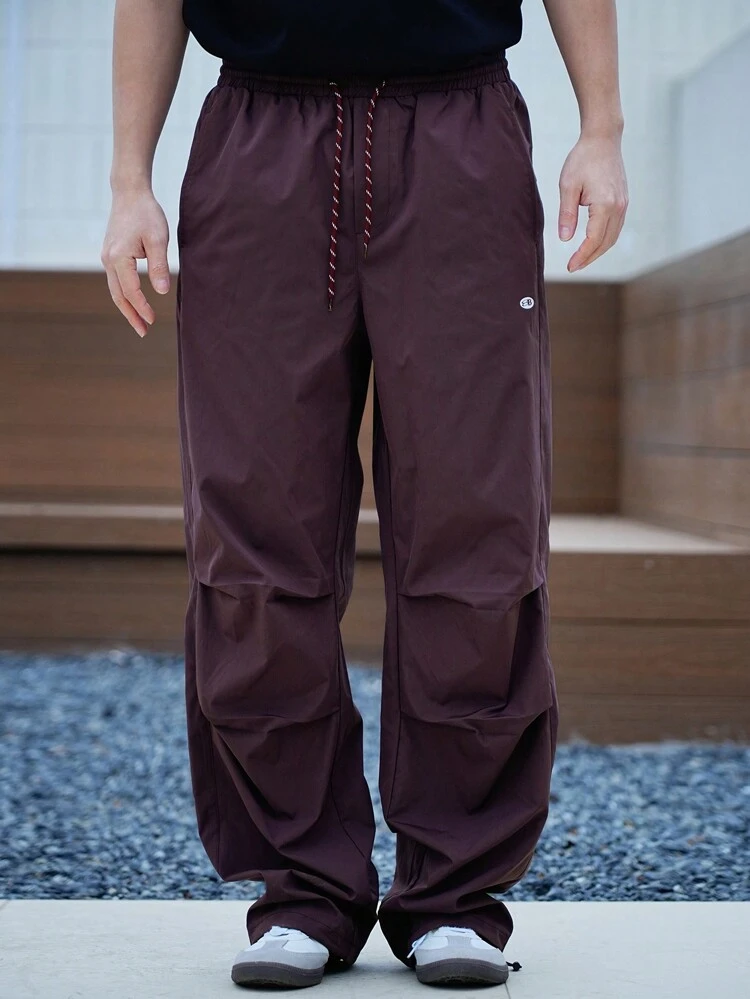 Men's Purple Cargo Hiking Outdoor Sports Pants, Collegiate Style Business Attire